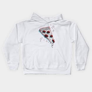 3 Dimensional Pizza Kids Hoodie